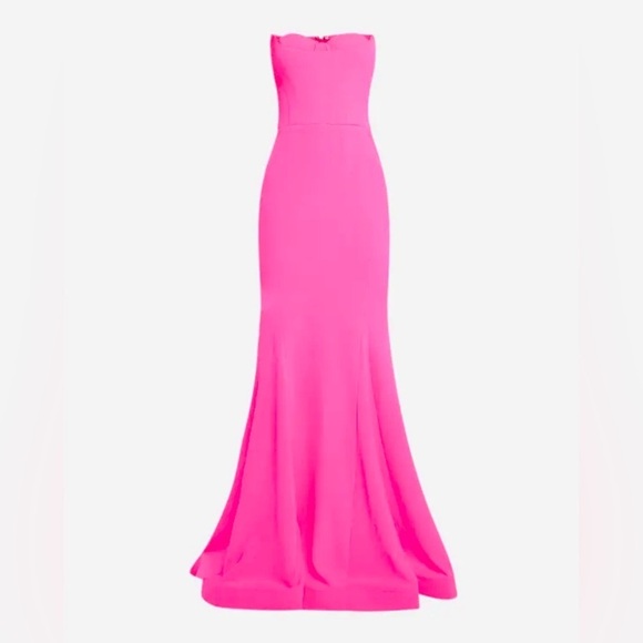 Jovani hot pink prom dress 24102A rhinestone sexy Elegant Pink Gown 00 formal - Picture 4 of 8